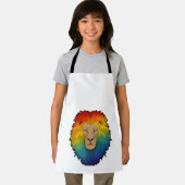 レインボーカラーのライオン エプロン (インサイチュ)