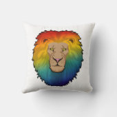 レインボーカラーのライオン クッション (裏面)