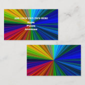 レインボーカラーの名刺 名刺 (正面/裏面)