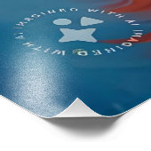 レインボーカラーの子猫の柄 フォトプリント            (角)