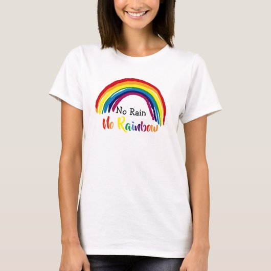 レインボーカラーのTシャツ Tシャツ (正面)