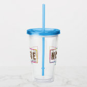 レインボーカラーエレガントの「ナースライフ」 アクリルタンブラー (右)