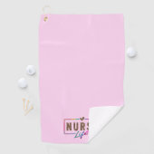 レインボーカラーエレガントの「ナースライフ」 ゴルフタオル (インサイチュ)