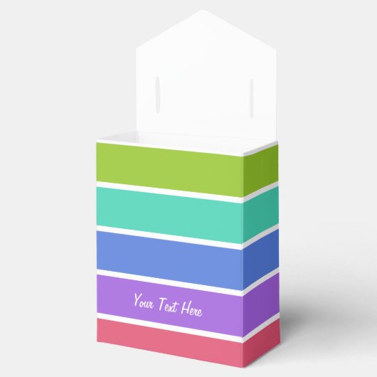レインボーカラーカスタムのオファーボックス フェイバーボックス (オープン)