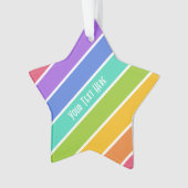 レインボーカラーカスタムオーナメント オーナメント (正面)