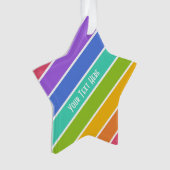 レインボーカラーカスタムオーナメント オーナメント (正面)