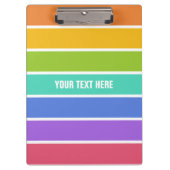 レインボーカラーカスタムクリップボード クリップボード (正面)