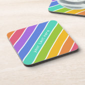 レインボーカラーカスタムコースター コースター (左側)