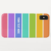 レインボーカラーカスタム文字の電話ケース Case-Mate iPhoneケース (裏面(横))