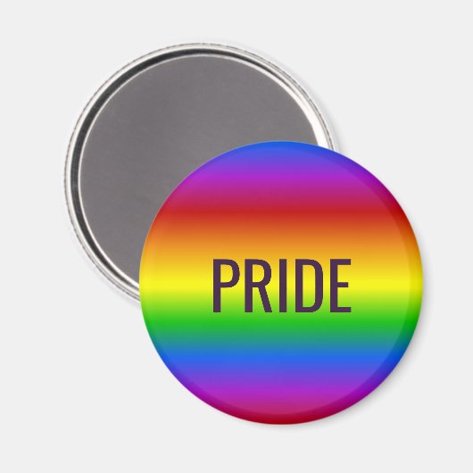 レインボーカラーカスタム文字マグネット マグネット (正面/裏面)