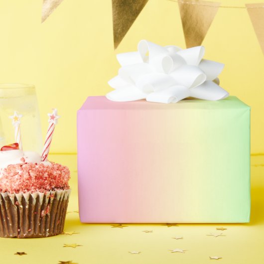 レインボーカラーギフトラッピング紙 ラッピングペーパー (誕生日パーティー)