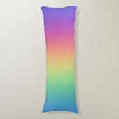 レインボーカラーグラデーション ボディピロー (正面縦)