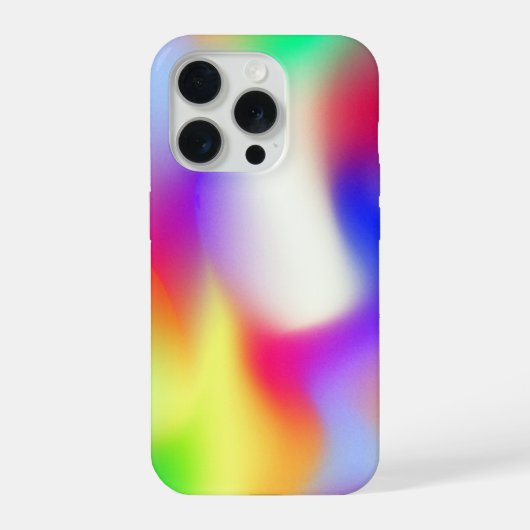 レインボーカラーグラデーション iPhoneケース (裏面)