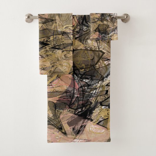 レインボーカラーグリッタースパーガーリークルグラムカラフル バスタオルセット (インサイチュ)