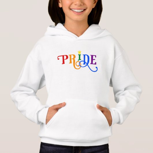 レインボーカラーゲイプライドLGBTクラウンロゴ (正面)