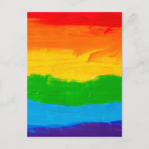 レインボーカラーゲイレズビアンLGBT ポストカード