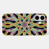 レインボーカラーストリングロープパターンアート Case-Mate iPhoneケース (裏面 (横))