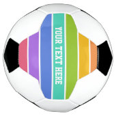 レインボーカラーズカスタム サッカーボール (回転)