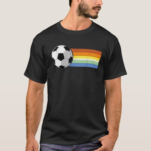 レインボーカラーズサッカー Tシャツ (正面)