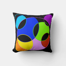 レインボーカラーズサークルデザイン クッション