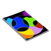 レインボーカラーズサークルデザイン ノートブック (右側)