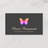 レインボーカラーズバタフライ自然 名刺 (正面)