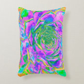 レインボーカラーズフィエスタジューセントセダムロゼット アクセントクッション (正面(垂直))