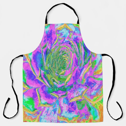 レインボーカラーズフィエスタジューセントセダムロゼット エプロン (正面)