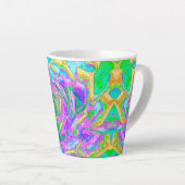 レインボーカラーズフィエスタジューセントセダムロゼット カフェラテマグ (右アングル)