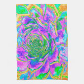 レインボーカラーズフィエスタジューセントセダムロゼット キッチンタオル (縦)