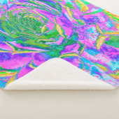 レインボーカラーズフィエスタジューセントセダムロゼット シェルパブランケット (3/4)