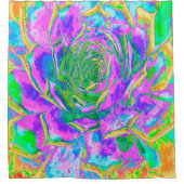 レインボーカラーズフィエスタジューセントセダムロゼット シャワーカーテン (正面)