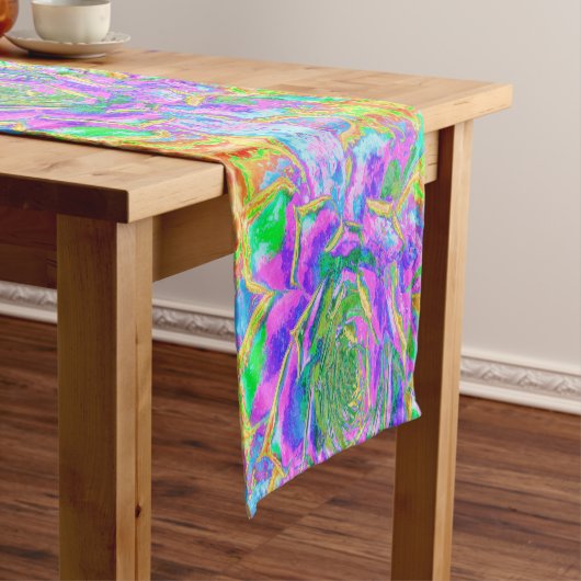 レインボーカラーズフィエスタジューセントセダムロゼット ショートテーブルランナー (インサイチュ)