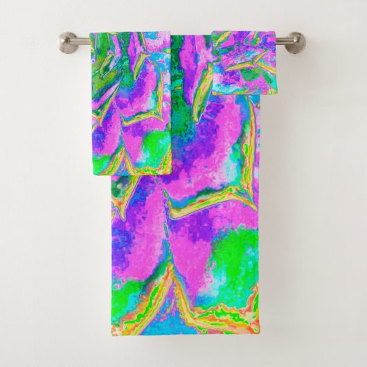 レインボーカラーズフィエスタジューセントセダムロゼット バスタオルセット (インサイチュ)