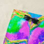 レインボーカラーズフィエスタジューセントセダムロゼット ビーチタオル (インサイチュ)