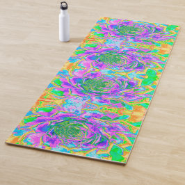レインボーカラーズフィエスタジューセントセダムロゼット ヨガマット