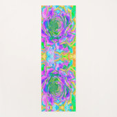 レインボーカラーズフィエスタジューセントセダムロゼット ヨガマット (正面)