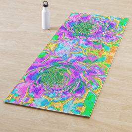 レインボーカラーズフィエスタジューセントセダムロゼット ヨガマット