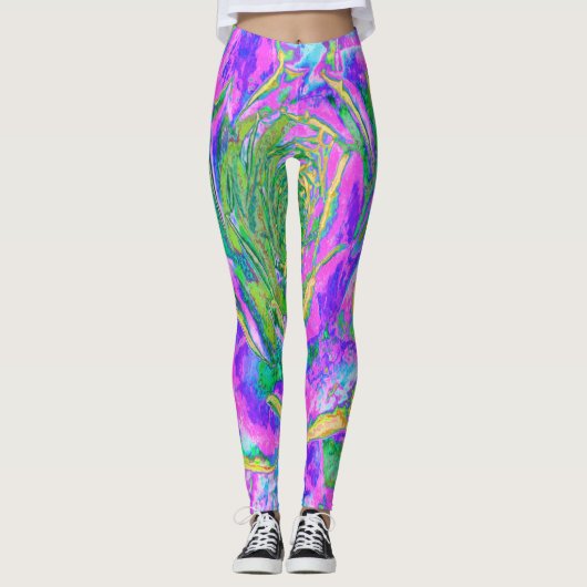 レインボーカラーズフィエスタジューセントセダムロゼット レギンス (正面)