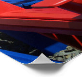 レインボーカラーディロンダックチェア ポスター (角)