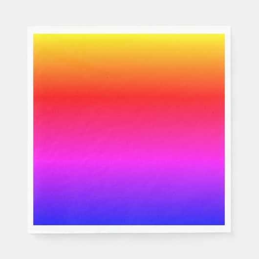 レインボーカラーナプキン スタンダードランチョンナプキン (正面)