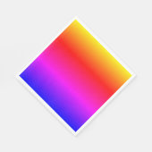 レインボーカラーナプキン スタンダードランチョンナプキン (角)