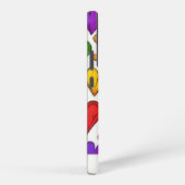 レインボーカラーハートモノグラム SAMSUNG GALAXYケース (右側面)