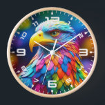レインボーカラーバルドイーグル–654568 壁時計<br><div class="desc">レインボーカラーバルドイーグル–654568</div>