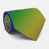 レインボーカラーパターンテクスチャの外観 ネクタイ (ロール)