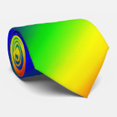 レインボーカラーパターン ネクタイ (ロール)