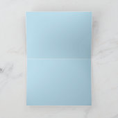 レインボーカラーフィッシュウォーターカラーシー誕生日カード カード (内部)