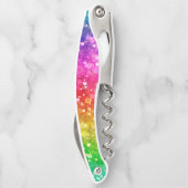 レインボーカラーフェイクグリッター ソムリエナイフ (裏面)