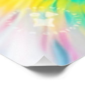 レインボーカラーフューリーキャット–68587 フォトプリント            (角)