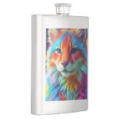 レインボーカラーフューリーキャット–68587 フラスク (右)
